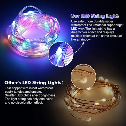 100 LED RGB Light - 10 M Multicolor String