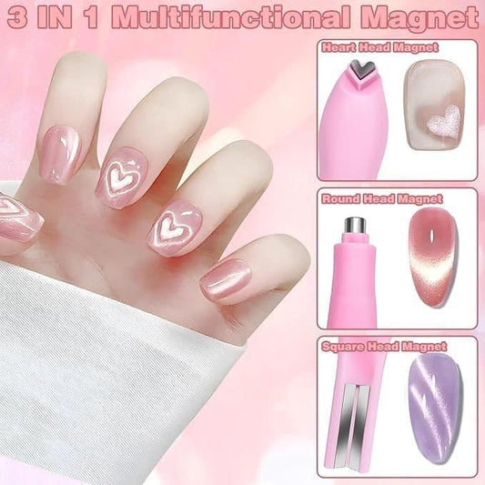 3 in 1 Cat Eye Nail Versatile Magnet Tool (Pack of 2)